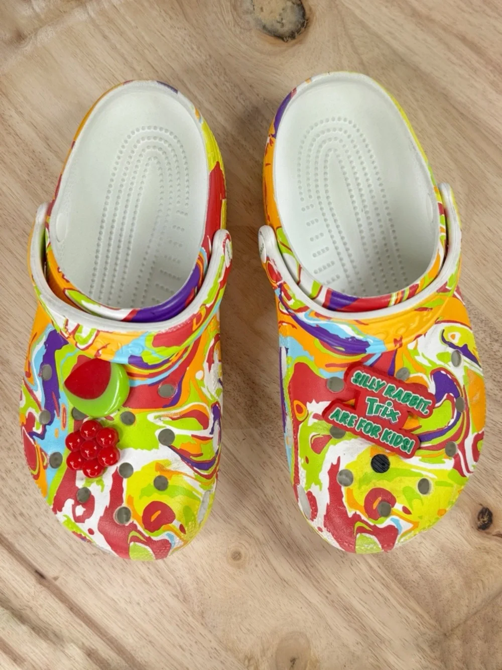 Crocs x‎ Trix Classic Clog Multicolor Tie Dye Marble Women 8 Men 6